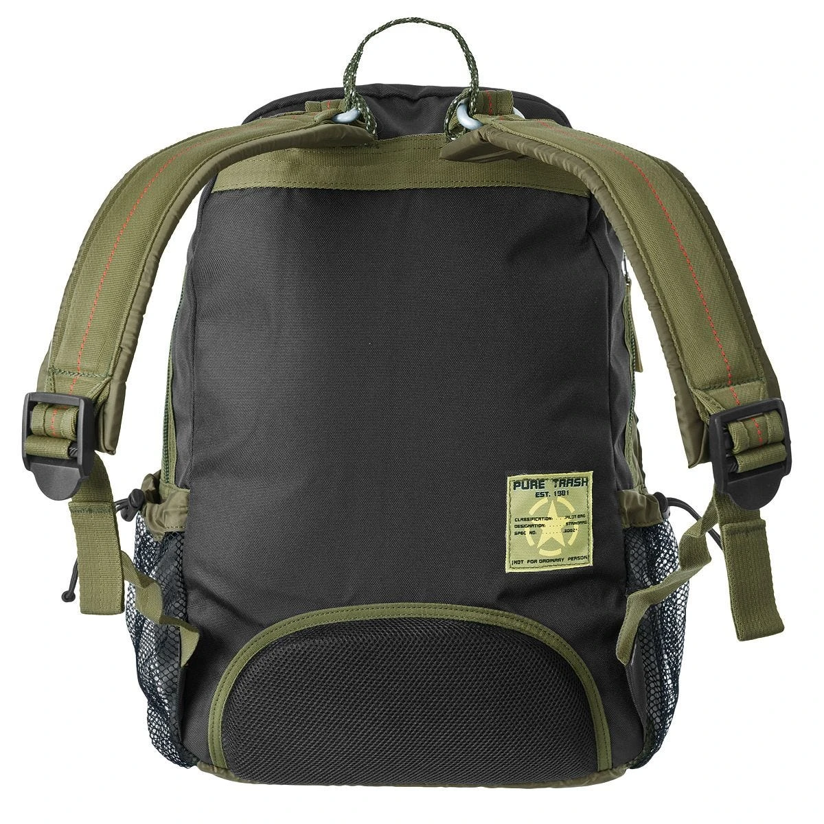 Pure Trash Large Backpack Olive 4 Pure Trash Large Backpack Olive - Image 2
